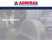 Tablet Screenshot of admiral-wholesale.com